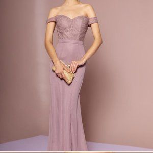 Off the shoulder sweetheart prom formal wedding bridesmaid GL2697 Long Gown